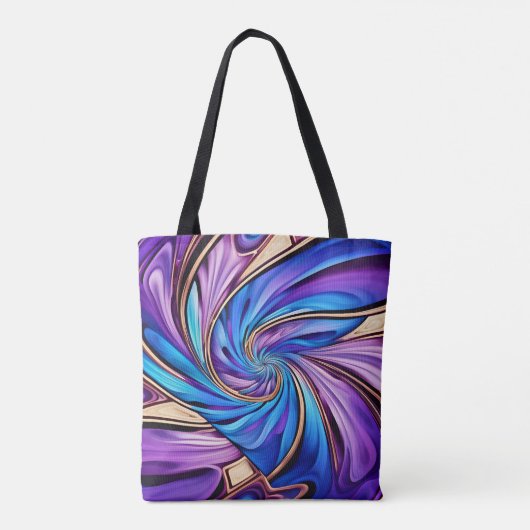 spiraalvormige canvas tas (Achterkant)