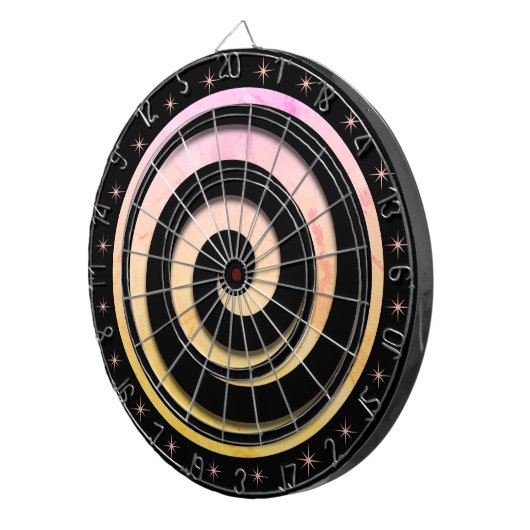 Spiraalvormige draaistelriemen en wielstellen dartbord (Voorkant Rechts)