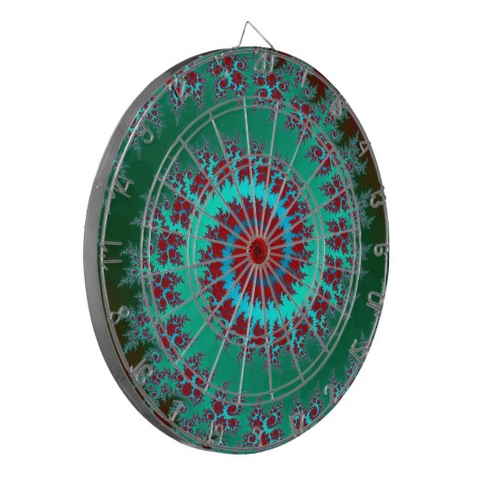 Spiraalvormige Fractal Dart Board Dartbord (Voorkant Links)