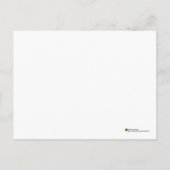 Spiraalvormige klei windklok stillevens felicitati briefkaart (Achterkant)