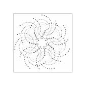 spiraalvormige kunst met patronen rubberstempel (Afrduk)