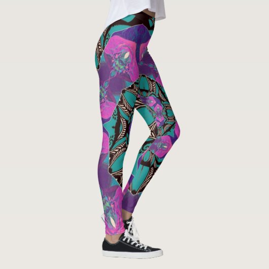 Spiraalvormige Mandala design Leggings (Rechts)