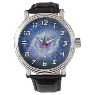 Spiraalvormige Nevel Ultraviolet Oog van God Ruimt Horloge