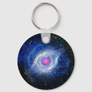 Spiraalvormige Nevel Ultraviolet Oog van God Ruimt Sleutelhanger