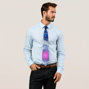 Spiraalvormige Nevel Ultraviolet Oog van God Ruimt Stropdas
