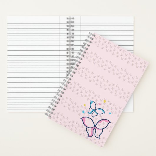 Spiraalvormige Notitieboeken vlinders (Binnen)
