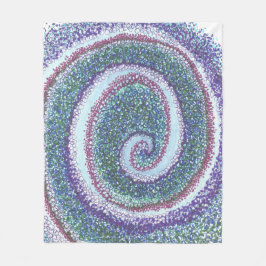 "SPIRAALVORMIGE OMHULSEL" FLEECE DEKEN