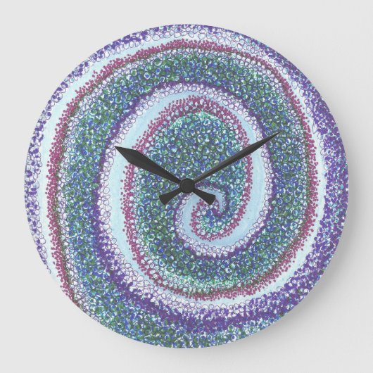 "SPIRAALVORMIGE OMHULSEL" GROTE KLOK (Voorkant)