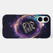 Spiraalvormige spraakballon met gestileerd tekston Case-Mate iPhone case (Achterkant (horizontaal))