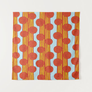 Spiraalvormige stam: Hand getrokken Wandkleed