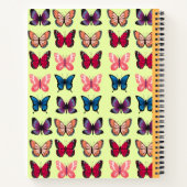  spiraalvormige vlinders notitieboek (Achterkant)