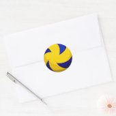Spiraalvormige Volleybal Stickers (glad) (Envelop)