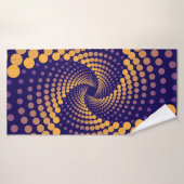 spiraalvortexpatroon badhanddoek (Badhanddoek)