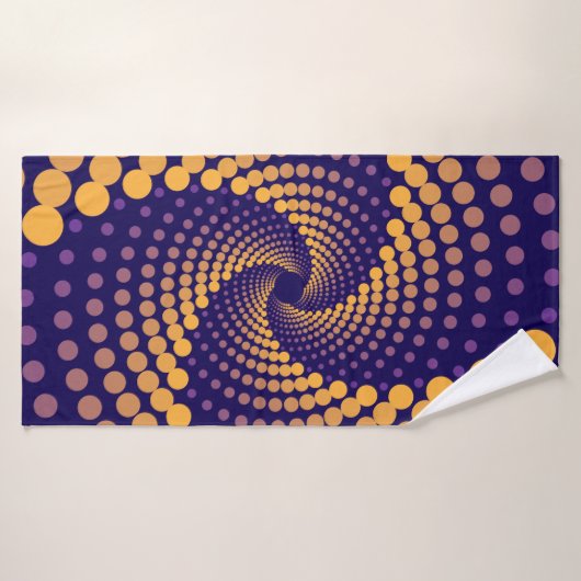 spiraalvortexpatroon badhanddoek (Badhanddoek)