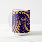 spiraalvortexpatroon koffiemok (Voorkant links)