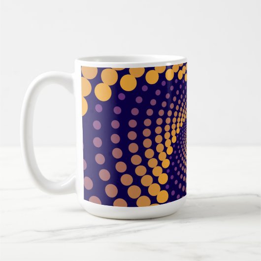 spiraalvortexpatroon koffiemok (Links)