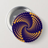 spiraalvortexpatroon ronde button 7,6 cm (Voorkant /achterkant)
