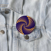 spiraalvortexpatroon ronde button 7,6 cm (In situ)