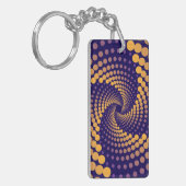 spiraalvortexpatroon sleutelhanger (Voorkant Links)