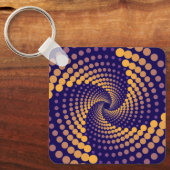 spiraalvortexpatroon sleutelhanger (Voorkant)