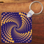 spiraalvortexpatroon sleutelhanger (Achterkant)