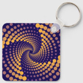 spiraalvortexpatroon sleutelhanger (Achterkant)