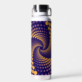 spiraalvortexpatroon waterfles (Achterkant)