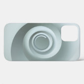 Spiraalwitte en grijze illustratie Case-Mate iPhone case (Achterkant (horizontaal))