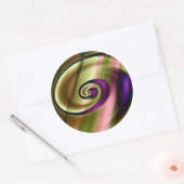 Spiral 3 ronde sticker (Envelop)