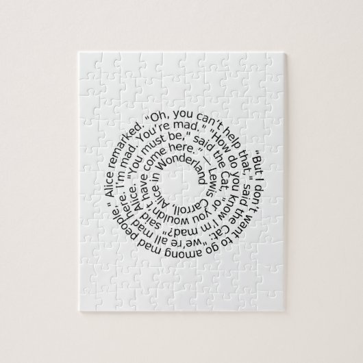 Spiral-alicewonderland2 Legpuzzel (Verticaal)