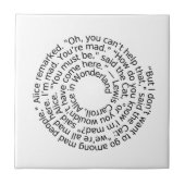 Spiral-alicewonderland2 Tegeltje (Voorkant)