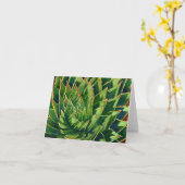 Spiral aloe notecard kaart (Gele Bloem)