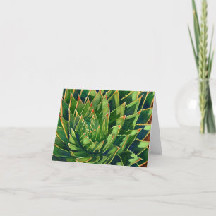 Spiral aloe notecard kaart