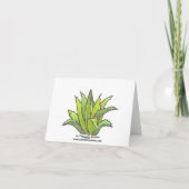 Spiral aloe notecard kaart (Achterkant)