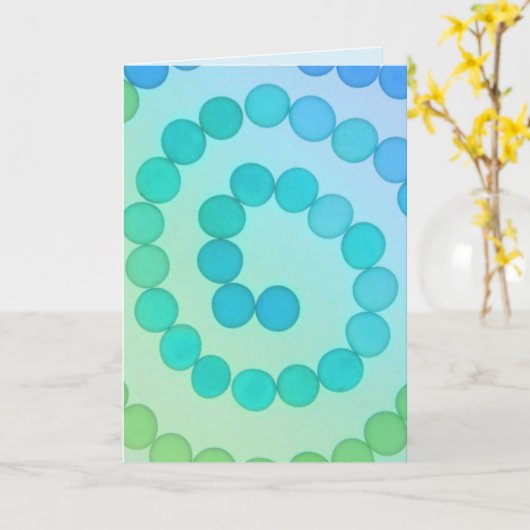 Spiral Art Stimulering Kaart (Gele Bloem)