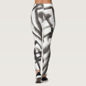 Spiral B&W Leggings (Achterkant)