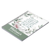 Spiral Bible Verse Gebedsboek Notitieboek (Linkerzijde)