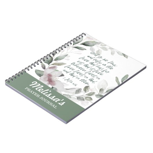 Spiral Bible Verse Gebedsboek Notitieboek (Linkerzijde)