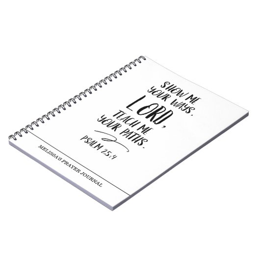 Spiral Bible Verse Gebedsboek Notitieboek (Linkerzijde)