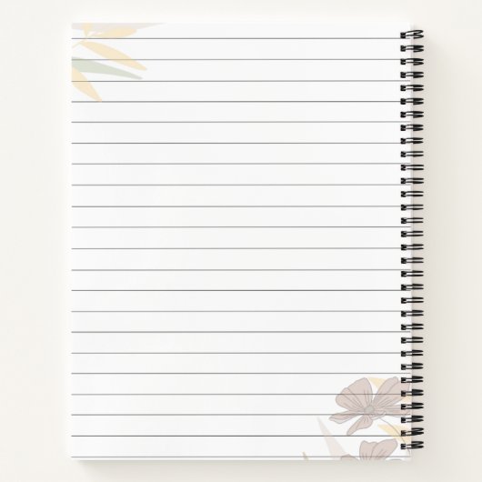 Spiral Binding Heart Printed Paper Diary Notitieboek (Achterkant)