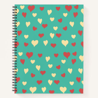 Spiral Binding Heart Printed Paper Diary Notitieboek