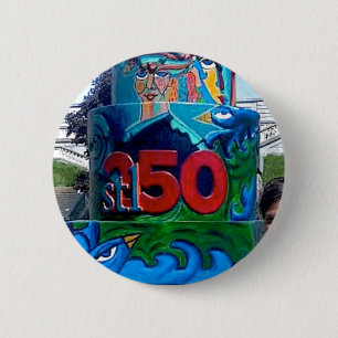 Spiral Bird Lady Cake at Compton Hill Water Tower Ronde Button 5,7 Cm