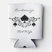 Spiral Black Spades Thunder_Cove, tattoo-stijl Blikjeskoeler (Voorkant)