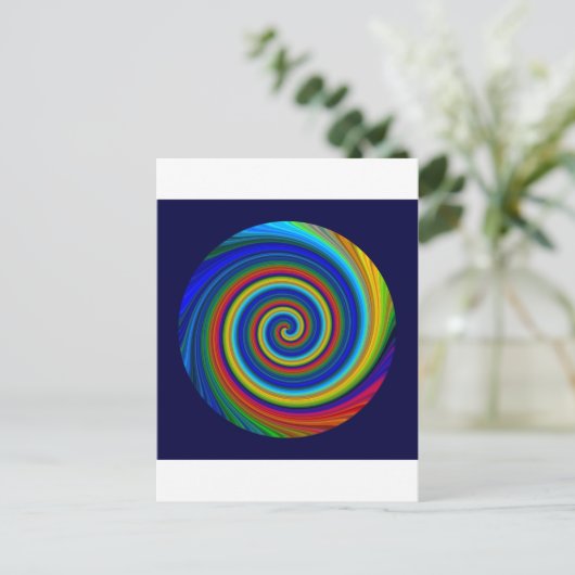 Spiral Blur Briefkaart (Staand voorkant)