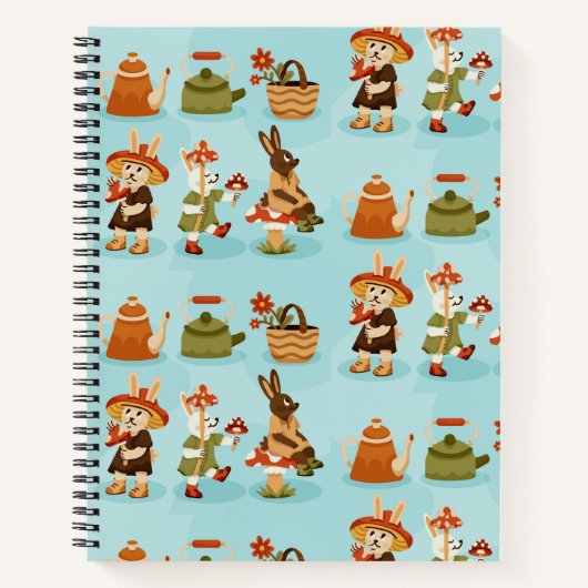 Spiral-bound notebook features a playful pattern notitieboek (Voorkant)