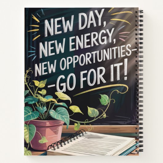 Spiral Bound Notitieboek - Inspirerend quotes (Achterkant)