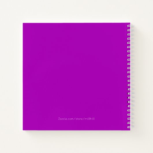 Spiral Bound Sketch Pad Monogram foto Notitieboek (Achterkant)