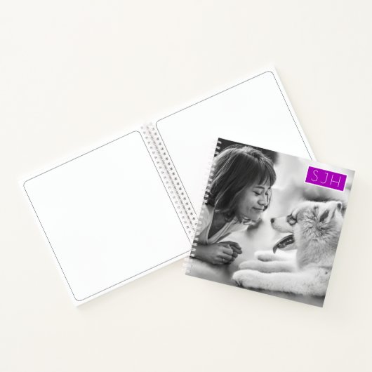 Spiral Bound Sketch Pad Monogram foto Notitieboek (Binnen)
