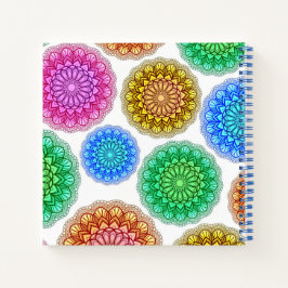 Spiral Boundnotebook Colorful Mandala Afdrukken Notitieboek