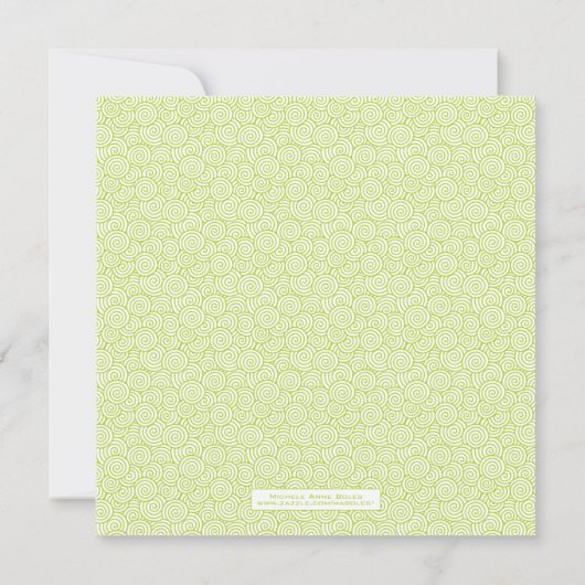 Spiral Bridal Shower Kaart (Achterkant)